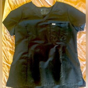 FIGS. Black technical collection. XL top and Large bottoms.